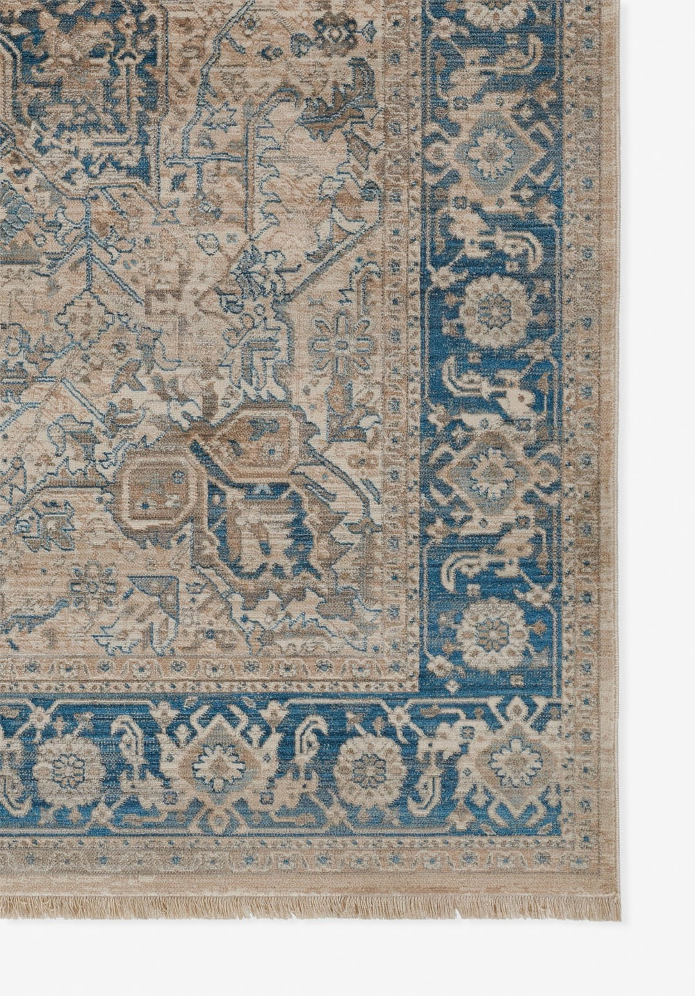 Momeni Izmir IZ-10 Machine Made Traditional Oriental Indoor Area Rug Blue 9' x 12' IZMIRIZ-10BLU90C0