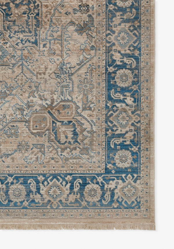 Momeni Izmir IZ-10 Machine Made Traditional Oriental Indoor Area Rug Blue 9' x 12' IZMIRIZ-10BLU90C0