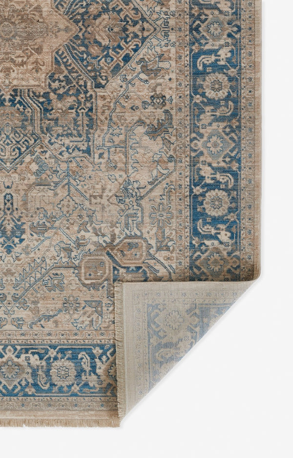 Momeni Izmir IZ-10 Machine Made Traditional Oriental Indoor Area Rug Blue 9' x 12' IZMIRIZ-10BLU90C0