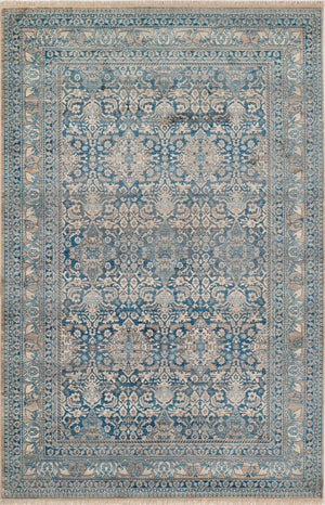 Momeni Izmir IZ-11 Machine Made Traditional Oriental Indoor Area Rug Blue 9' x 12' IZMIRIZ-11BLU90C0