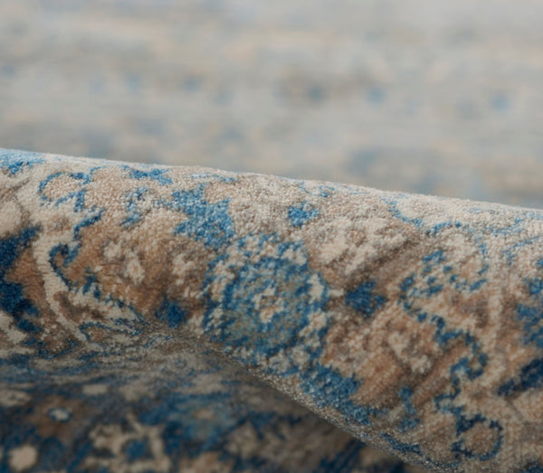 Momeni Izmir IZ-11 Machine Made Traditional Oriental Indoor Area Rug Blue 9' x 12' IZMIRIZ-11BLU90C0