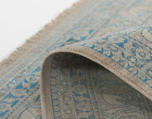 Momeni Izmir IZ-11 Machine Made Traditional Oriental Indoor Area Rug Blue 9' x 12' IZMIRIZ-11BLU90C0