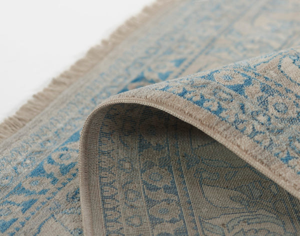 Momeni Izmir IZ-11 Machine Made Traditional Oriental Indoor Area Rug Blue 9' x 12' IZMIRIZ-11BLU90C0