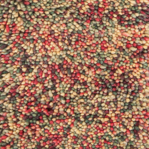 Chandra Rugs Izzie 100% Wool Hand Woven Contemporary Shag Rug Red/Green/Yellow 7'9 x 10'6