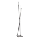 Icicle Contemporary Floor Lamp in Brushed Nickel by LumiSource