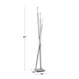 Icicle Contemporary Floor Lamp in Brushed Nickel by LumiSource