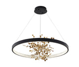 Bethel Sand Black LED Chandelier in Stainless Steel & Aluminum