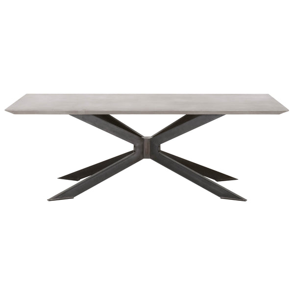Essentials for Living District Industry Rectangle Dining Table 4630.BLK/AGRY