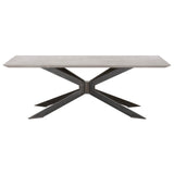 Essentials for Living District Industry Rectangle Dining Table 4630.BLK/AGRY