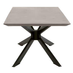 Essentials for Living District Industry Rectangle Dining Table 4630.BLK/AGRY