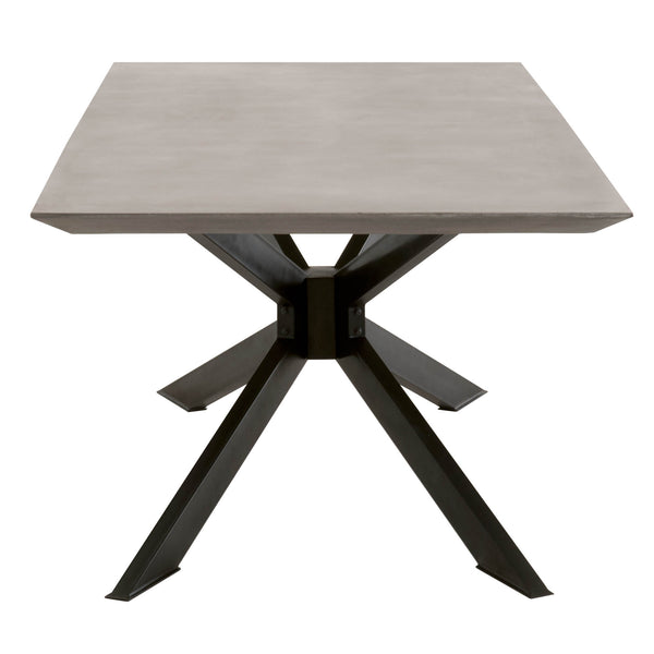 Essentials for Living District Industry Rectangle Dining Table 4630.BLK/AGRY