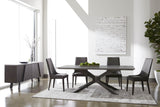 Essentials for Living District Industry Rectangle Dining Table 4630.BLK/AGRY