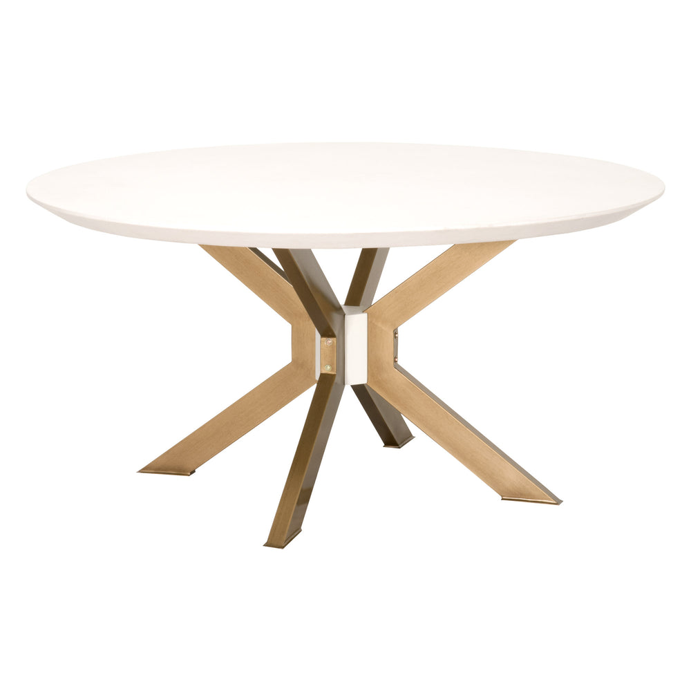 Essentials for Living District Industry 60" Round Dining Table 4632-RD.BRA/IVO