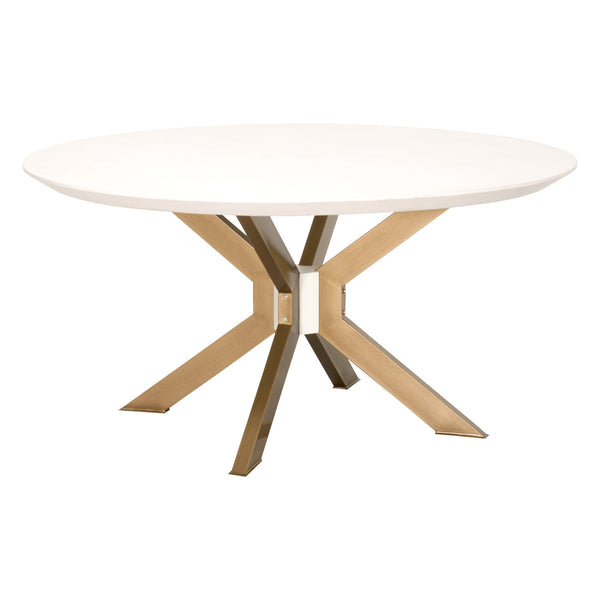 Essentials for Living District Industry 60" Round Dining Table 4632-RD.BRA/IVO