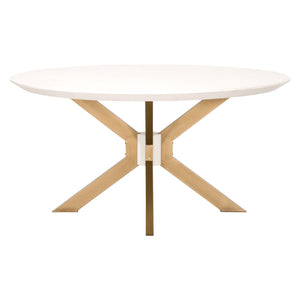 Essentials for Living District Industry 60" Round Dining Table 4632-RD.BRA/IVO