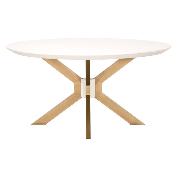 Essentials for Living District Industry 60" Round Dining Table 4632-RD.BRA/IVO