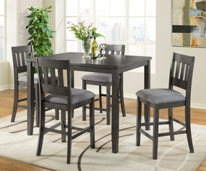 Vilo Home Ithaca Gray 5 Piece Counter Height Dining Set VH575 VH575