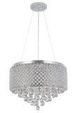 Bethel Chrome Chandelier in Metal & Crystal