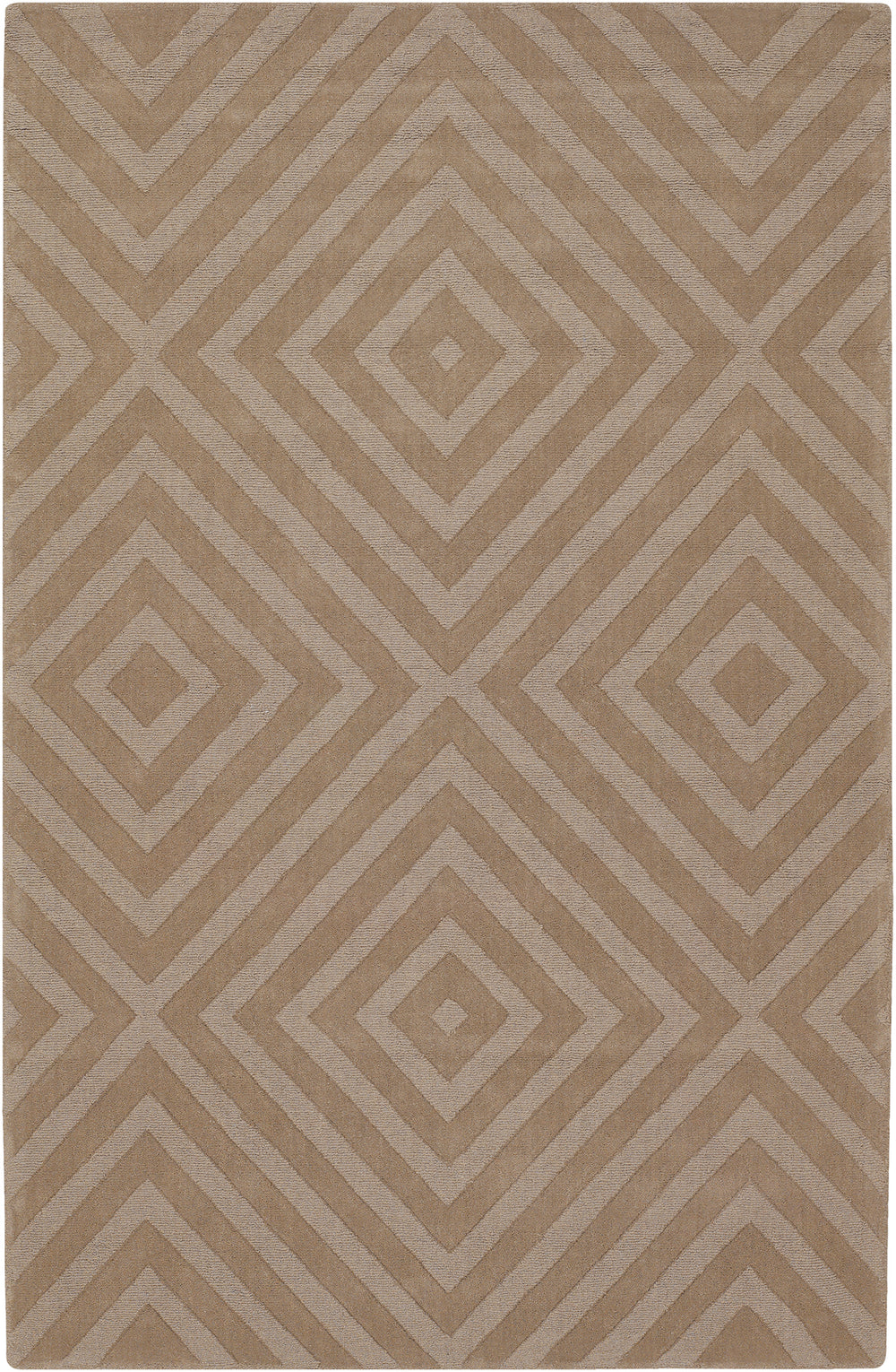 Chandra Rugs Jaipur 100% Wool Hand-Woven Transitional Rug Tan 9' x 13'