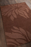 Chandra Rugs Jaipur 100% Wool Hand-Woven Transitional Rug Brown 9' x 13'