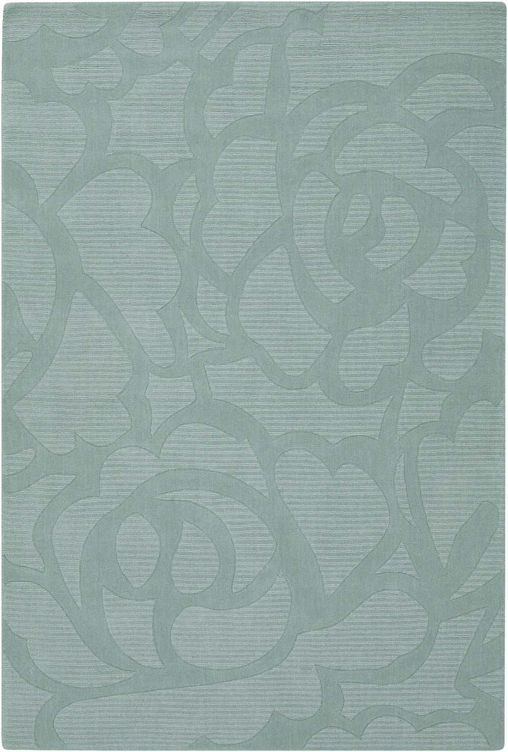 Chandra Rugs Jaipur 100% Wool Hand-Woven Transitional Rug Blue 7' x 10'