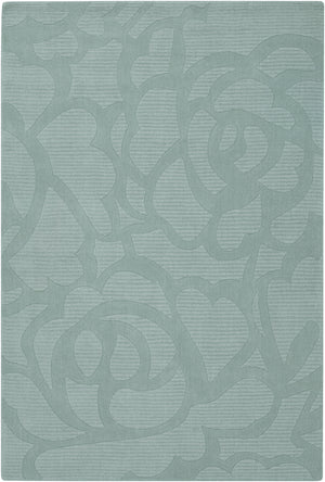 Chandra Rugs Jaipur 100% Wool Hand-Woven Transitional Rug Blue 7' x 10'