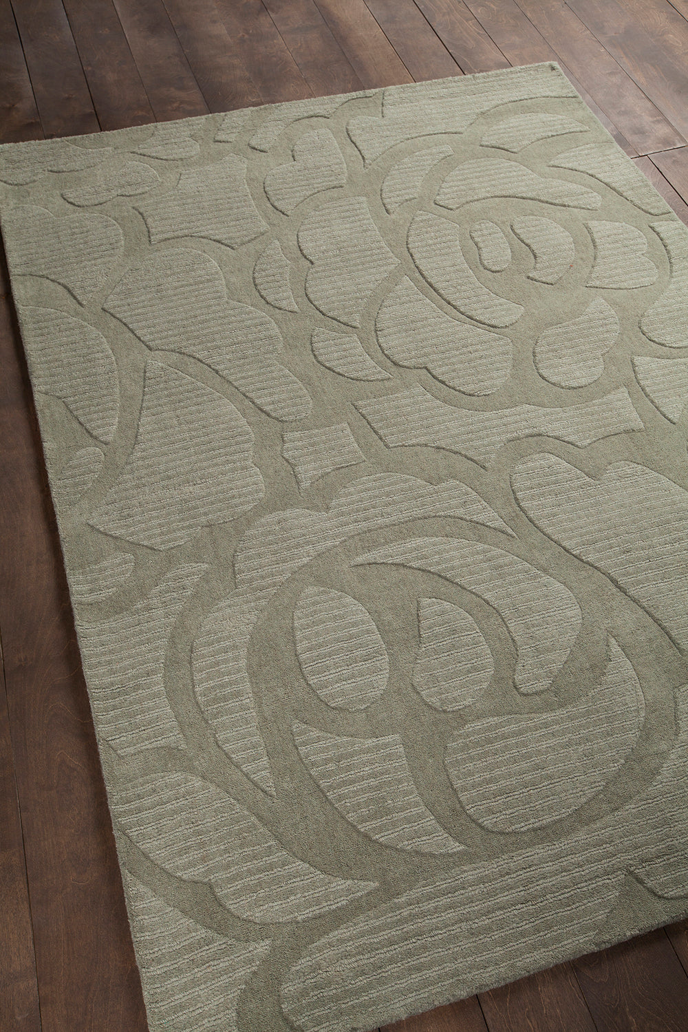 Chandra Rugs Jaipur 100% Wool Hand-Woven Transitional Rug Blue 7' x 10'