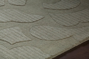 Chandra Rugs Jaipur 100% Wool Hand-Woven Transitional Rug Blue 7' x 10'