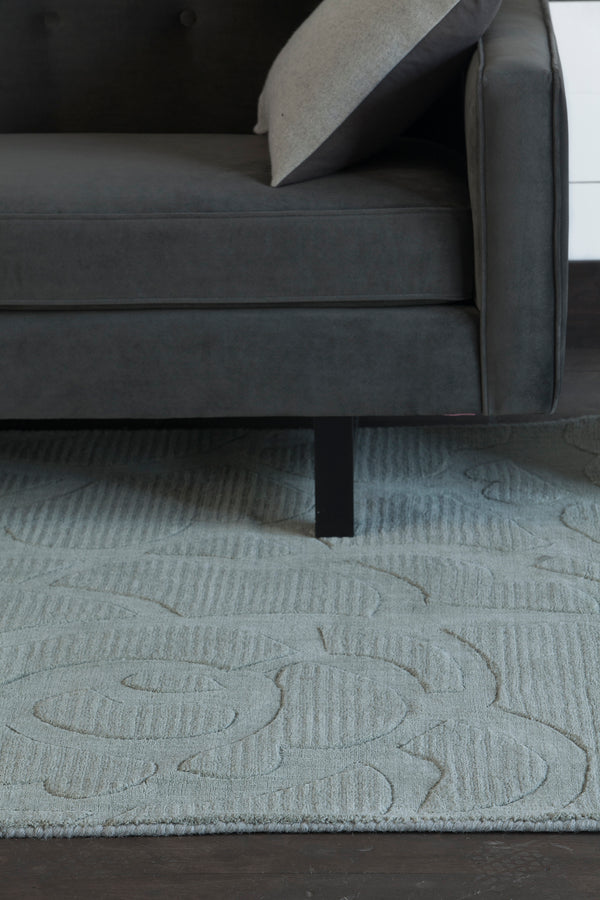 Chandra Rugs Jaipur 100% Wool Hand-Woven Transitional Rug Blue 7' x 10'