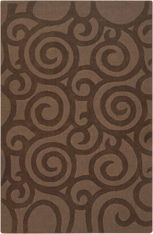 Chandra Rugs Jaipur 100% Wool Hand-Woven Transitional Rug Brown 7' x 10'