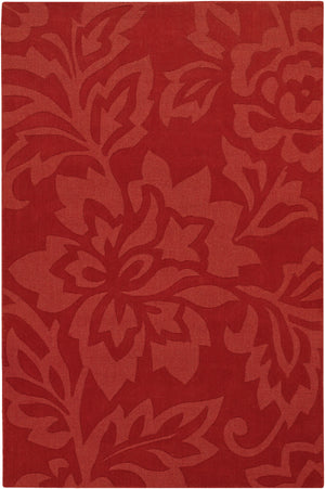 Chandra Rugs Jaipur 100% Wool Hand-Woven Transitional Rug Red 9' x 13'