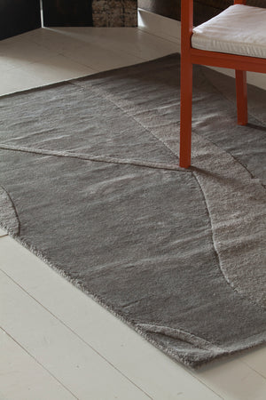 Chandra Rugs Jaipur 100% Wool Hand-Woven Transitional Rug Grey 9' x 13'