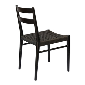 LH Imports Jakarta Dining Chair JAK025-BLK/BW