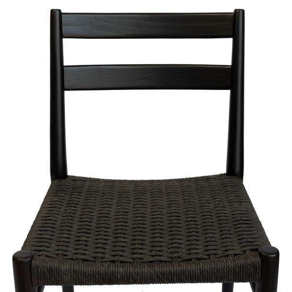 LH Imports Jakarta Dining Chair JAK025-BLK/BW
