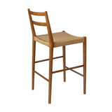 LH Imports Jakarta Counter Stool with Back JAK027-W/W