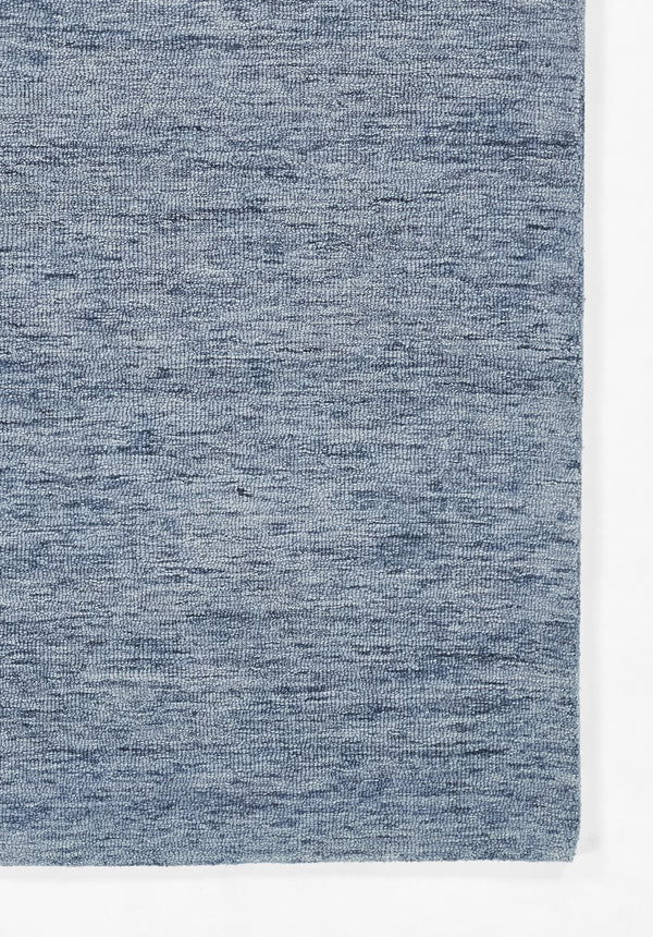 Momeni James JAM-1 Hand Tufted Contemporary Solid Indoor Area Rug Denim 9' x 12' JAMESJAM-1DNM90C0