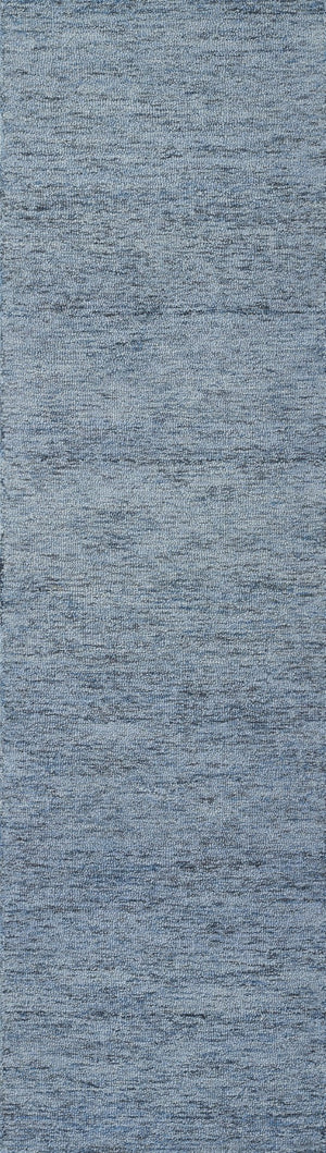 Momeni James JAM-1 Hand Tufted Contemporary Solid Indoor Area Rug Denim 9' x 12' JAMESJAM-1DNM90C0