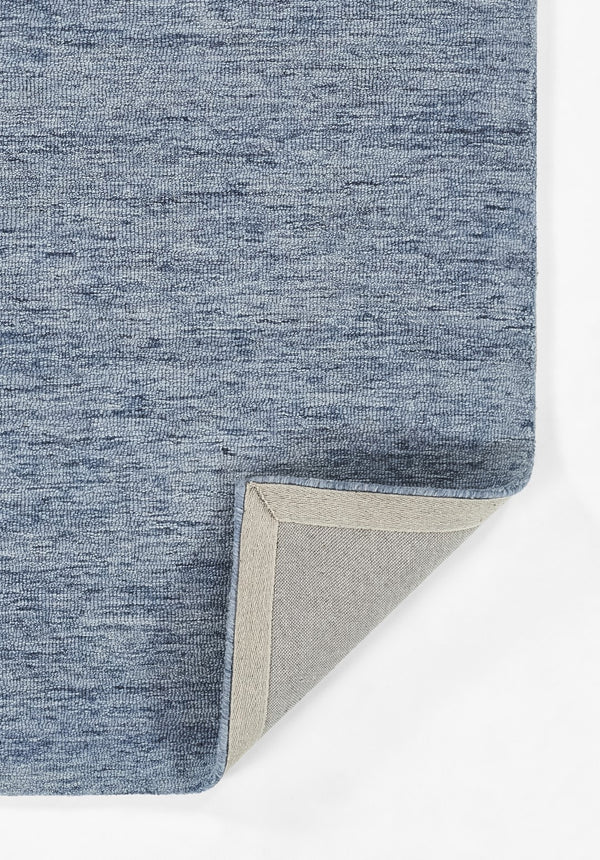Momeni James JAM-1 Hand Tufted Contemporary Solid Indoor Area Rug Denim 9' x 12' JAMESJAM-1DNM90C0