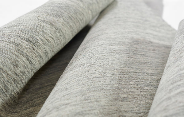 Momeni James JAM-1 Hand Tufted Contemporary Solid Indoor Area Rug Light Grey 9' x 12' JAMESJAM-1LGY90C0