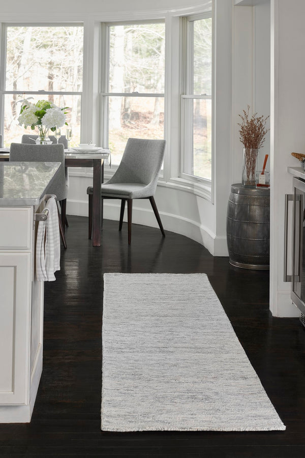 Momeni James JAM-1 Hand Tufted Contemporary Solid Indoor Area Rug Light Grey 9' x 12' JAMESJAM-1LGY90C0