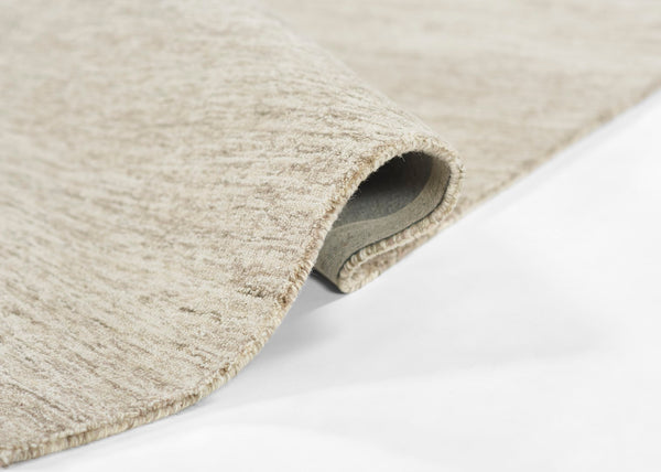 Momeni James JAM-1 Hand Tufted Contemporary Solid Indoor Area Rug Natural 9' x 12' JAMESJAM-1NAT90C0