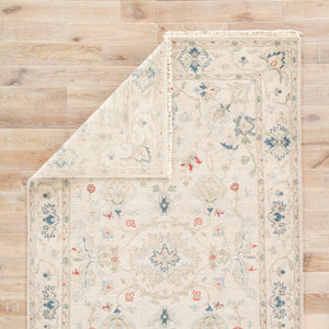 Jaipur Living Hacci Hand-Knotted Floral Cream/ Blue Area Rug (10'X14')