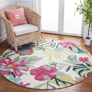 Safavieh Jardin 151 Hand Tufted 100% Wool Pile Rug Ivory / Pink JAR151A-6R