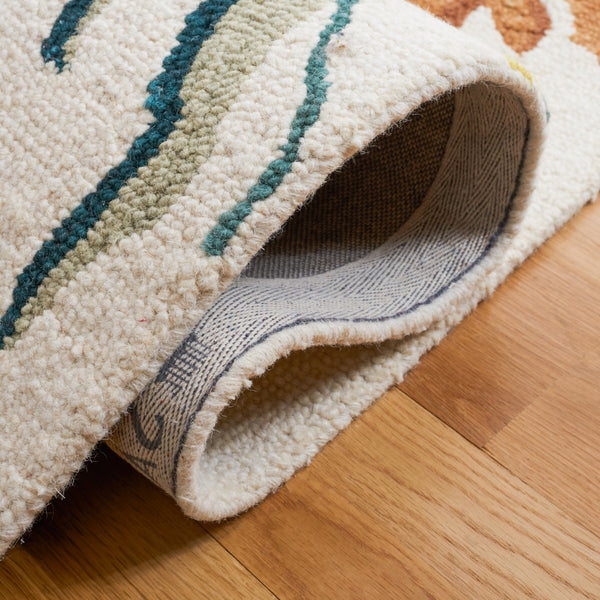 Safavieh Jardin 151 Hand Tufted 100% Wool Pile Rug Ivory / Pink JAR151A-8