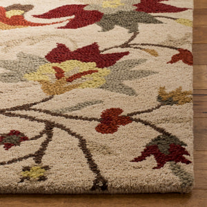 Jar457 Luxurious Wool Pile Hand Tufted Rug for Elegant Home Décor - Soft, Durable, and Timeless