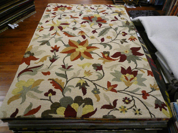 Jar457 Luxurious Wool Pile Hand Tufted Rug for Elegant Home Décor - Soft, Durable, and Timeless