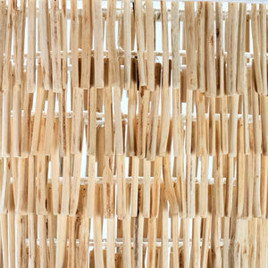 Dovetail Loki 24" Diameter Natural Finished Tea Tree Branch and Iron Tiered Hanging Pendant Light JAV048