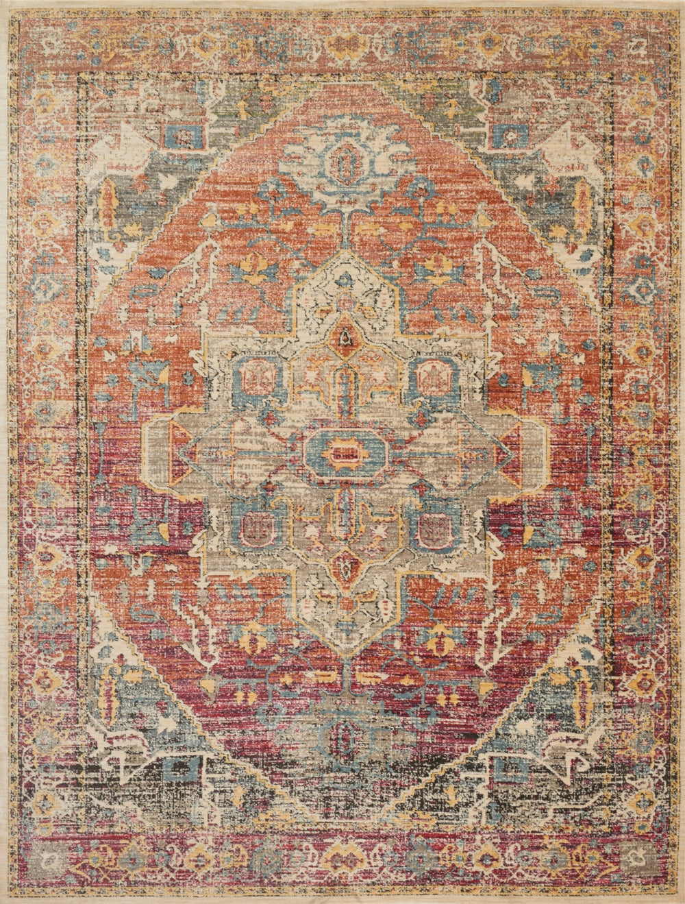 Loloi Javari JV-08 75% Polyester, 25% Polypropylene Power Loomed Contemporary Rug JAVRJV-08BYSRC0F0