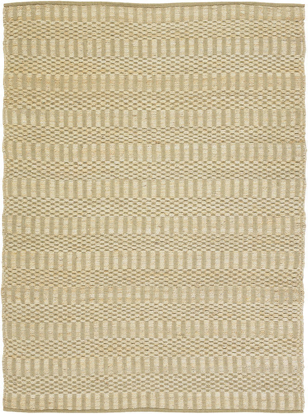 Chandra Rugs Jazz 65% Cotton + 35% Jute Hand-Woven Contemporary Reversible Rug Natural 7'9 x 10'6