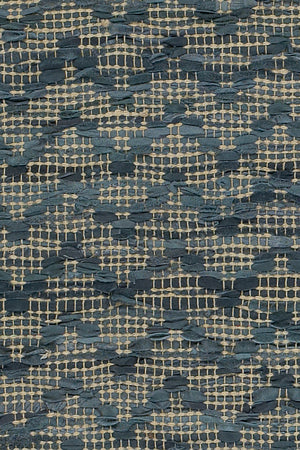 Chandra Rugs Jazz 70% Leather + 10% Cotton + 20% Jute Hand-Woven Contemporary Reversible Rug Tan/Grey 7'9 x 10'6